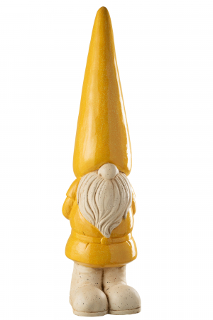 Decoratiuni terasa si gradina - Figurina Gnome de gradina, Outdoor Mgo Galben, L, L 24| W 24| H 96 cm