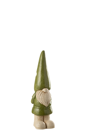 Mobilier exterior - Figurina Gnome de gradina, Outdoor Mgo, Verde, S, L 19| W 15| H 61 cm