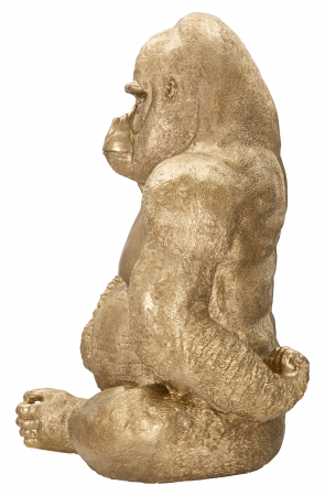 Figurina Gorilla, Rasina, Auriu, 82x64x53 cm [6]