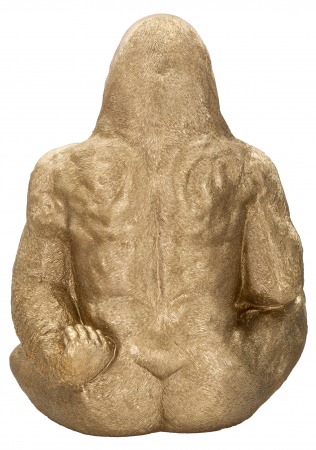 Figurina Gorilla, Rasina, Auriu, 82x64x53 cm [2]