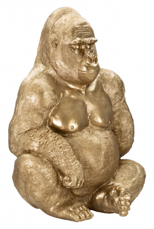Figurina Gorilla, Rasina, Auriu, 82x64x53 cm [7]