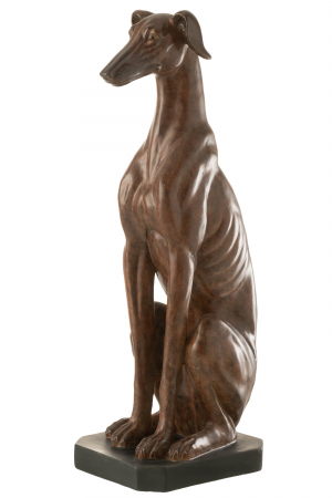 SALE % - Figurina Greyhound Sitting, Rasina, Maro, 36.5x25x79.5 cm
