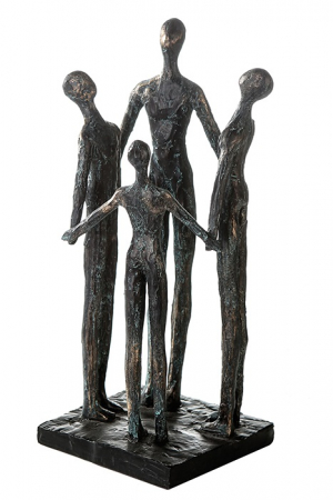 SALE % - Figurina GROUP, rasina, 30X12X12 cm