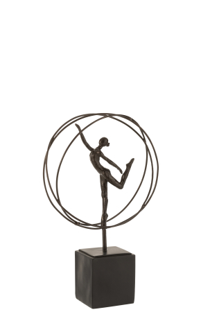 SALE % - Figurina Gymnast In Circle, Rasina, Maro, 22x8x36 cm
