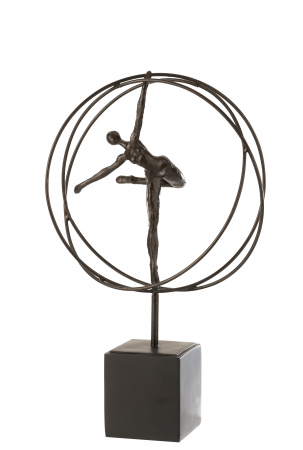 SALE % - Figurina Gymnast In Circle, Rasina, Maro, 30x17.5x49 cm