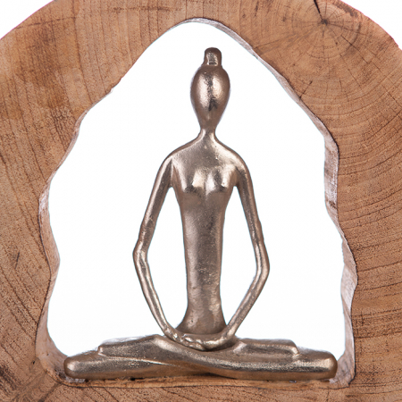 Figurina HEALTH, lemn/aluminiu, 27X28.5X5 cm [1]