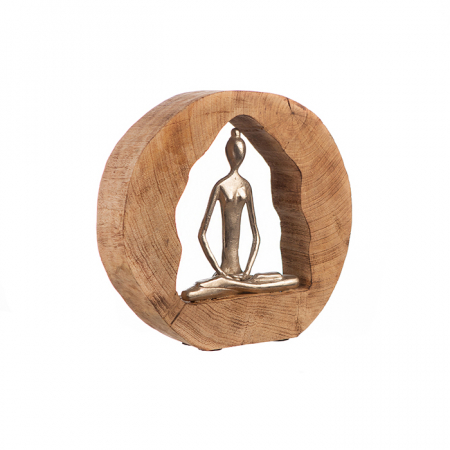 Figurina HEALTH, lemn/aluminiu, 27X28.5X5 cm [3]
