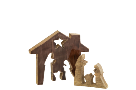 Figurină, House Lemn /Natur L [1]