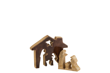 Figurină, House Lemn /Natur S [1]
