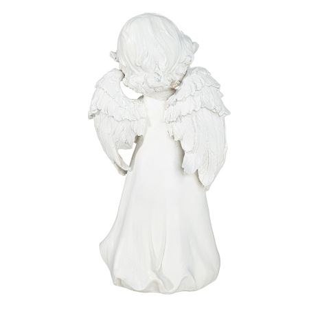 Figurina, ingeri, „Malaika”, Poly, alb, PU 2, L. 9 cm, L. 13,5 cm, H 25 cm [1]