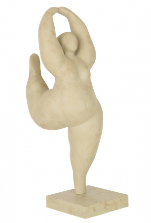 SALE % - Figurina Josephine, Rasina, Bej, 19x17.5x51.5 cm
