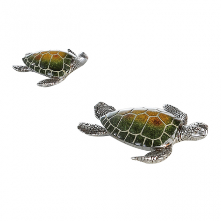SALE % - Figurina Josie, rasina, verde/argintiu, 10 cm