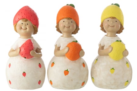 Decoratiuni terasa si gradina - Figurină, Kid Fruit Outdoor Mgo, sortiment de 3, M, L 31| W 29| H 62 cm