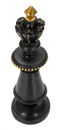 Figurina King, Rasina, Negru/Auriu, 32.5x11x11 cm [2]