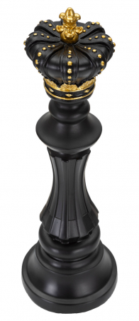 Figurina King, Rasina, Negru/Auriu, 40.5x13x13 cm [2]