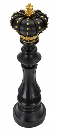 Figurina King, Rasina, Negru/Auriu, 50x14x14 cm [2]
