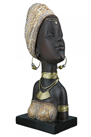Figurina Lady Zola, Rasina, Negru/Bej, 19x30x9 cm [2]