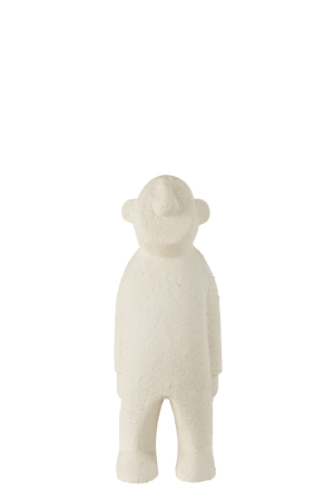 SALE % - Figurina, Lemn, Alb , 12x12x30