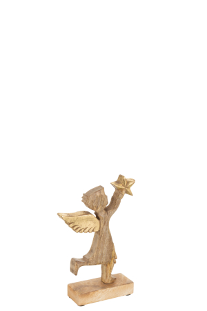 FIGURINE - Figurina, Lemn, Natural, 15x2.5x20