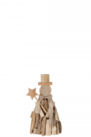 Decoratiuni - Figurina, Lemn, Natural, 18x8x31 cm