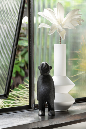 Modern - Figurina, Lemn, Negru, 12x12x30