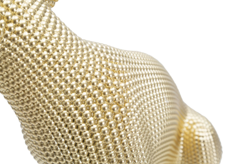Figurina Leopard auriu cm 23x15,5x29 [3]