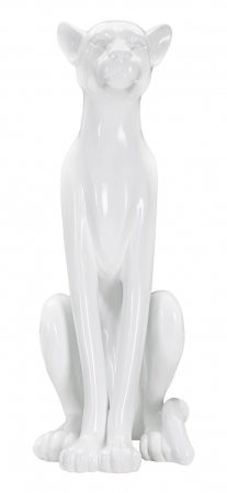 Figurina Leopard, Rasina, Alb, 74x27x38 cm [1]