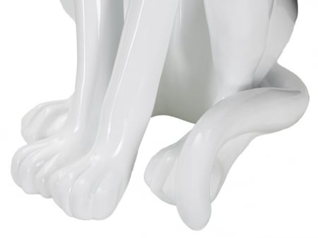 Figurina Leopard, Rasina, Alb, 74x27x38 cm [5]