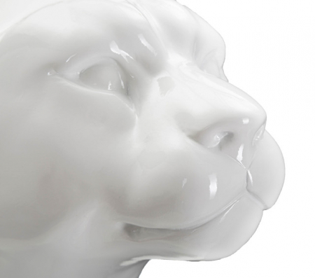 Figurina Leopard, Rasina, Alb, 74x27x38 cm [4]