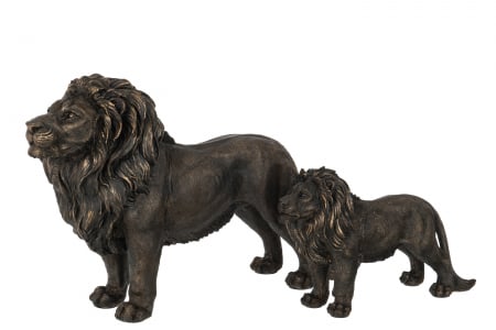 Figurina Lion, Rasina, Bronz, 50x14x34 cm [1]