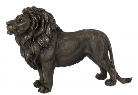 SALE % - Figurina Lion, Rasina, Bronz, 50x14x34 cm