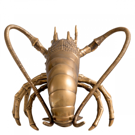 Figurină Lobster, finisaj din alamă cu aspect vintage , Dims: W. 23.5 | D. 24 | H. 18  (CM) [3]