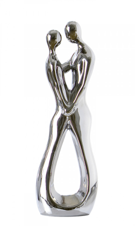 Figurina Look of Love, ceramica, argintiu, 30 cm [1]