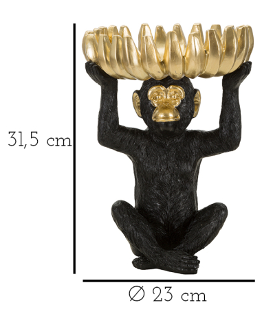 Figurina Maimuta cu banane cm ø 23x31,5 [6]