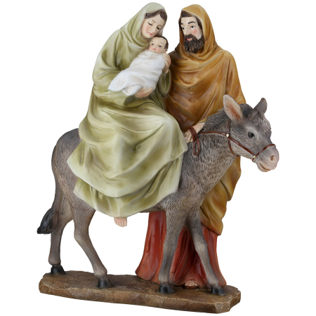 Figurina, „Maria si Josef”, Rasina sintetica, PU 2, L. 12 cm, l. 24 cm, H 30 cm [3]