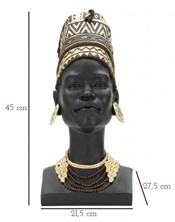 Figurina Massai Woman, Rasina, Multicolor, 45x21.5x27.5 cm [1]