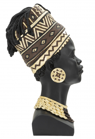 Figurina Massai Woman, Rasina, Multicolor, 45x21.5x27.5 cm [7]