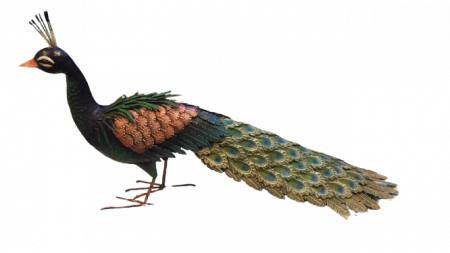 Figurina metal Peacock, 51x26x93 cm [1]