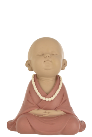 Oriental - Figurina Monk, Rasina, Visiniu, 20x20x23 cm