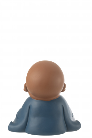 Figurina Monk, Zen Resin, Blue, S, L 20| W 16.5| H 19.5 cm [2]