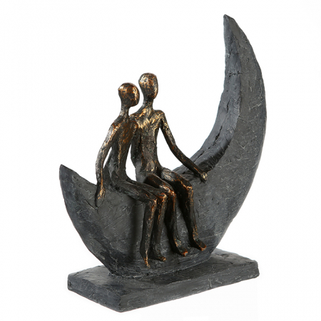 Figurina MOON, rasina, 23.5X22X8 cm [1]