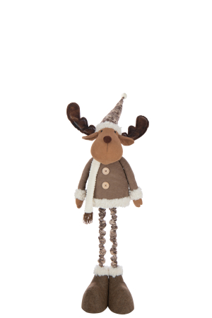 Figurina, Moose in haine de iarna, poliester, multicolor [1]