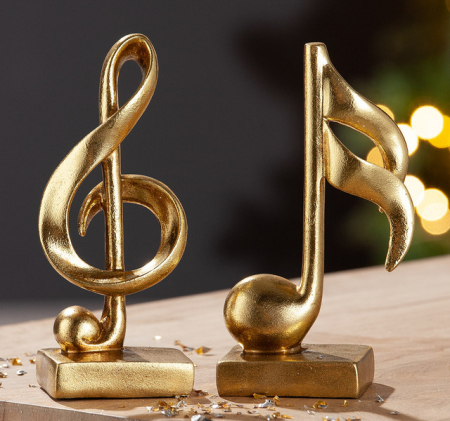 SALE % - Figurina, MUSIC, polirasina,set 2, 6X10X18 cm