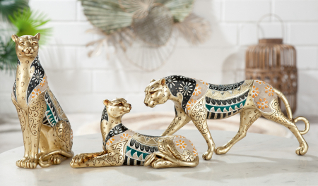 Figurina Panther Ismail, Rasina, Multicolor, 24x12.5x9 cm [0]