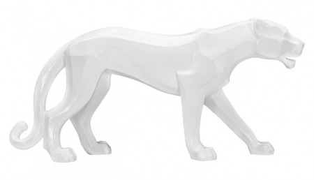 Figurina Panther, Rasina, Alb, 32.5x70x18 cm [1]