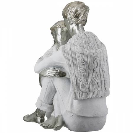 Figurină, Pereche, Rășină sintetică, alb, PU 2, L. 15 cm, L. 20 cm, H 23 cm [1]