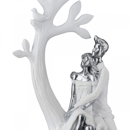 Figurină, Pereche, Rășină sintetică, alb, PU 2, L. 7 cm, L. 10 cm, H 23 cm [3]