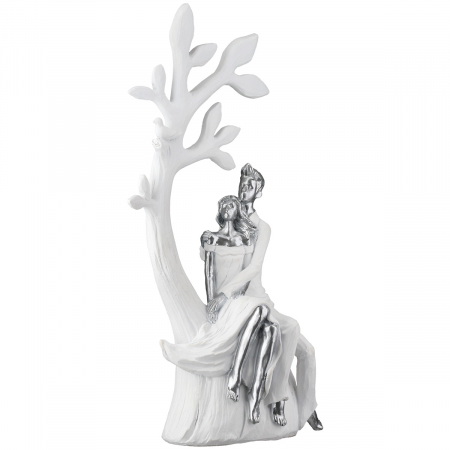 Figurină, Pereche, Rășină sintetică, alb, PU 2, L. 7 cm, L. 10 cm, H 23 cm [2]