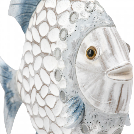 Figurină, Pește, Azuro, Polirășină, alb, PU 2, L. 7 cm, L. 24,5 cm, H. 22 cm [1]