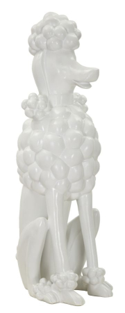 SALE % - Figurina, Pudel alb 20x26x61 cm